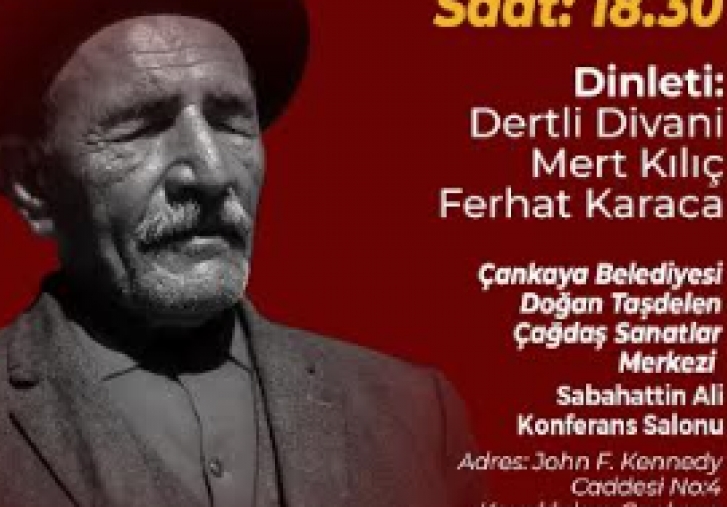 Ak Veysel 130. Doum Gnnde ankaya'da Anlacak