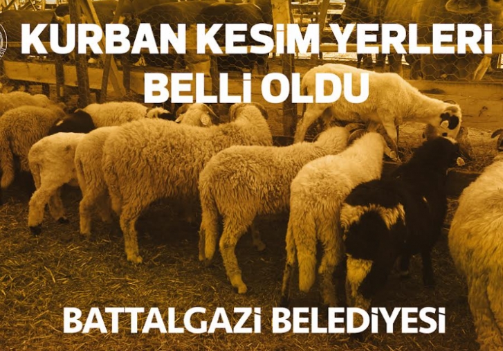 Battalgazi Belediyesi Kurban Kesim Yerlerini Belirledi