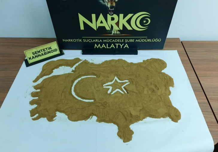 Malatyada 1 Kilo 15 Gr Sentetik Kannabinoid Maddesi Ele Geirildi