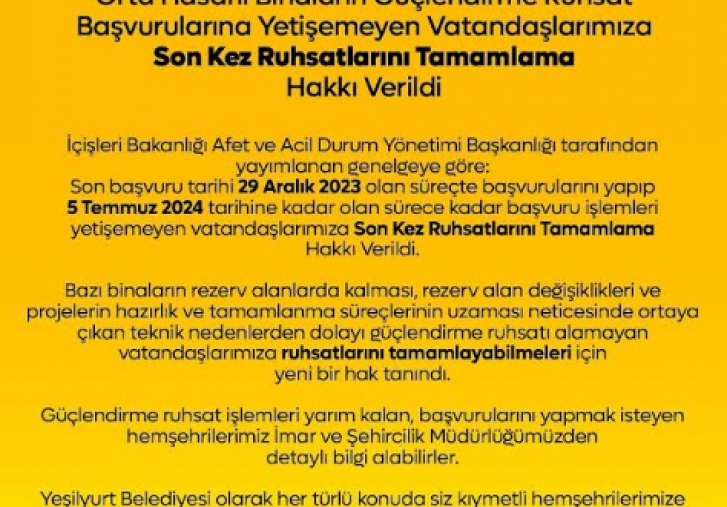 Orta Hasarl Binalarn Glendirmek steyen Hemehrilerimize Her Trl Kolayl Salayacaz